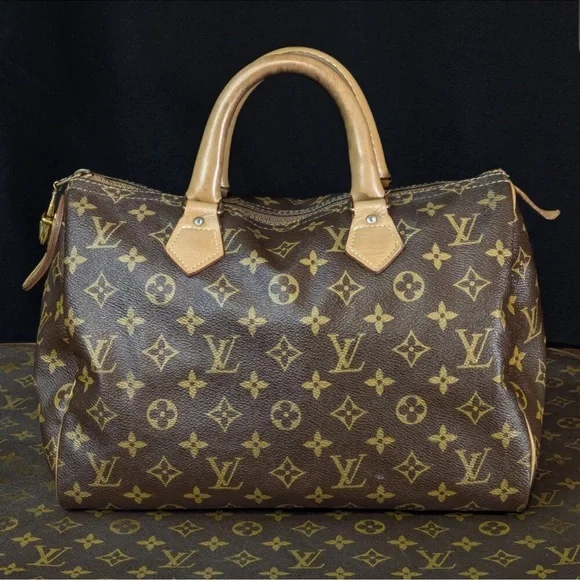 1970s LOUIS VUITTON Speedy 30 The French Company - Vintage LV Bag - Picture 10 of 15